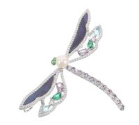 Healvian Broche Libellule avec Cristaux Broche Animal pour Vêtements Femme Bijoux