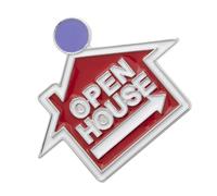 Healvian Broche Maison « à » en Alliage, Épingle Décorative pour Vêtements, Badge Commercial Élégant, Pin's Charme Agent Immobilier, Accessoire Mode Unitaire pour Femmes