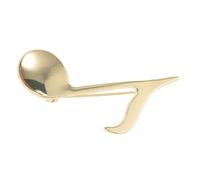 Healvian Broche Note de Musique Minimaliste Plaquée Or en Alliage de Zinc Polyvalente pour Hommes et Femmes, Accessoire pour Veste, Paquet, Chapeau, Finition Raffinée, Taille Unique