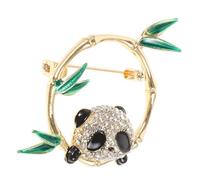 Healvian Broche Panda Épingles à Vêtements Décoratives Mignon Revers Petit Broche Initiale Patte Dessin Animé Plaqué Broche Broche Clé Accessoires Alliage De Zinc