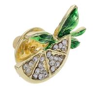 Healvian Broche Pastèque Épingle Animée avec Rhinestones Accessoire de Mode pour Femmes et