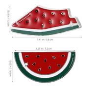 Healvian Broche Pastèque Lot 2 Pièces Zinc 3.20x1.60x1.00cm Pour Célébrations Et Usage Quotidien, Épingle à Revers Cartoon Pour Femme Et Homme