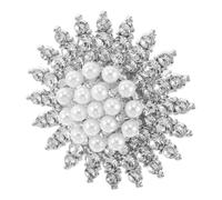 Healvian Broche Perles pour Femmes Épingle et Durable pour Écharpes Châles et Pulls Boucle Multifonctionnelle avec Design Unique Accessoire Chic pour Toutes Occasions