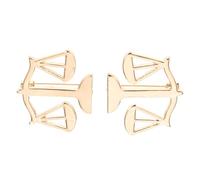 Healvian Broche pour Costume en Alliage Or 2pcs Design Unique de Balance Justice, Fixation Sécurisée et Résistante pour Événements Formels Homme Avocat