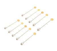 Healvian Broches Perle Pull Femme 10 Pièces Goupilles Cylindriques en Cuivre pour Couture et Broderie sur Robe ou Chemise