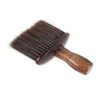 Healvian Brosse à Barbe pour Homme en Nylon Doux Manche Antidérapant, Brosse de Rasage Compacte Brun Pailleté, Nettoyage en Profondeur du Visage Nuque, Accessoire de Soin Masculin