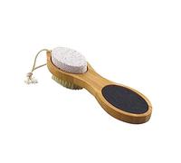 Healvian Brosse de Bain avec Pierre à Pédicure Brosse Exfoliante pour Éliminer Peau Morte et Nettoyer Prise Main Confortable