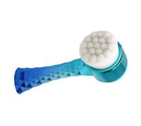 Healvian Brosse de Nettoyage Visage Portable avec Poils Doux Outil de Soins Peau Bleu Dégradé Pratique pour et Voyage