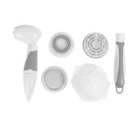 Healvian Brosse Électrique de Long Manche Abs Brosse de Bain Multifonction Portable Résistante Suspension pour Nettoyage Dos et Massage Corporel Couleur Aléatoire Couleur Aléatoire