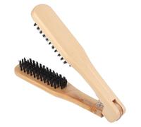 Healvian Brosse Lissante Cheveux Bois v Pour Coiffage Rapide Peigne Chauffant Antistatique Outil Professionnel Pour Cheveux Lisses Et Naturels Adapté Pour Femmes