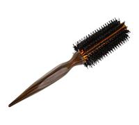 Healvian Brosse Ronde Poils de Sanglier Résistante Chaleur avec Manche Bois Brosse Coiffante pour Boucles Précises et Séchage pour Cheveux Fins et Utilisation Professionnelle