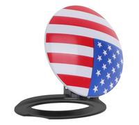 Healvian Cache-Bouton de Démarrage Voiture en ABS Drapeau Américain Protection Anti-Activation Accidentelle Décoration Intérieure Automobile Accessoires pour Bouton Moteur Start-Stop