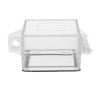 Healvian Cache Bouton Poussoir Transparent avec Protection Anti-poussière Étanche et Verrouillable pour Interrupteur Alimentation Pc Protection Bouton Démarrage Facile à Installer