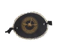 Healvian Cache-œil Pirate Rétro à Motif Punk Masque Oculaire Unique Cuir Accessoire Cosplay pour Adultes Bande Élastique Ajustable pour Halloween et Fêtes Costumées Couleur Aléatoire