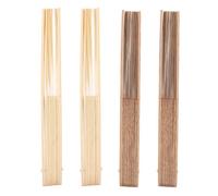 Healvian Cadres D’Éventail Pliables en Bois 4 Pièces pour Fabrication D’Éventails à Main DIY Matériel Artisanal Léger et Solide Projets Créatifs et Événements Culturels