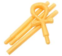 Healvian Canne d'halloween Pharaon de 113,5 Cm en Plastique, Sceptre Décoratif à Double Serpent, Accessoire Cosplay pour Fête et Costume, Bâton de Marche Original pour Soirée Costumée