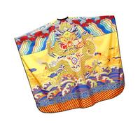 Healvian Cape De Coiffure Chinoise Jaune Dragon Pour Adultes Cape De Coupe Cheveux Ajustable Et Étanche Pour Salon Barbershop Ou Usage Domestique