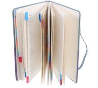 Healvian Carnet D’adresses A5 en Polyuréthane Bleu et Violet, Organiseur Alphabétique Onglets, Carnet pour Bureau et Seniors, Répertoire Compact pour Mots de Passe et Sites Web,