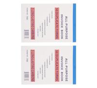 Healvian Carnet de Factures Commerciales Lot de 2, Registre des Commandes et Carnets de Reçus pour Petites Entreprises, Format Pratique pour Suivi des Ventes, Gestion des Factures et