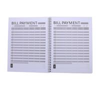 Healvian Carnet de Planification Financière à Couverture Rigide Organisateur de Budget Mensuel Suivi des Factures et Dépenses Cahier de Comptabilité pour Gestion Précise des Paiements