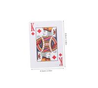 Healvian Cartes à Jouer Braille Jumbo pour Malvoyants Accessoire Dapprentissage du Braille de Cartes Tactiles Adapté Aux Personnes Aveugles et Famille
