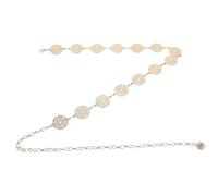 Healvian Ceinture Chaîne Métal Bohème à Cercles Évidés Dorée Ceinture Western Cowgirl pour Robe et Jean Accessoire Festival Femme Style Bohème Élégant