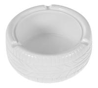 Healvian Cendrier D'intérieur en Résine Blanc Forme Pneu Vintage Portable et Sécurisé pour Décoration Maison ou Bureau Design Unique et Style Original