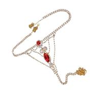 Healvian Chaîne De Corps Dorée Pour Accessoire Bijou Corporel Pour Culotte Fantaisie Pour Soirées Et Clubs Et Élégante