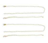 Healvian Chaînes de Poids Lot de 4 Pièces en Métal Doré, pour Réparation et Restauration Fonctionnement Précis pour Horloge Mécanique et Coucou