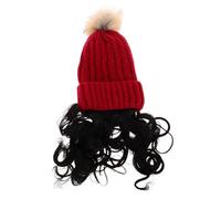 Healvian Chapeau De Perruque Tricoté Pour Femme Bonnet Hiver Avec Cheveux Intégrés Bonnet Pour Soirée Extérieur