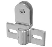 Healvian Charnière Pivotante en Métal Robuste 7.90X7.70X2.00Cm pour Porte Vitrée de Bain Pivot et Inférieur Accessoires Quincaillerie Salle de Bain