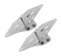 Healvian Charnières Robustes en Fer 2 Pièces pour Portes de Garage Résidentielles et Commerciales Quincaillerie de Porte de Garage Résistante à L'usure Charnières à Fermeture Automatique