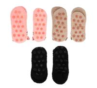 Healvian Chaussettes Antidérapantes en Polaire Corail 3 Paires pour Adultes Motifs Chat Chaussettes D’Hiver Confortables et Chaudes Maison Nuits Fraîches