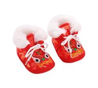 Healvian Chaussures Garçon Fille Hiver Brodées à Tête de Tigre Fourrées Chaudes Semelle Antidérapante Confortables pour Filles et Garçons Adaptées Intérieur et Extérieur