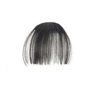 Healvian Clip In Frange Fine Naturelle Résistante Chaleur Extensions Cheveux Naturels Fausse Mèche et Réaliste Coupe et Style Faciles
