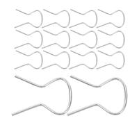 Healvian Clips de Fixation en Acier pour Manivelle de Lève-vitre, 200 Pièces, Clips de Retenue Métalliques pour Poignée de Fenêtre Manuelle, Compatibles Divers Modèles Automobiles, Kit