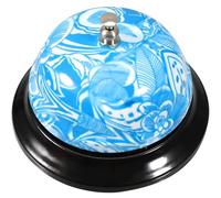 Healvian Cloche de Restaurant Manuelle Imprimée Sonnette D’Appel pour Service de Bar Cuisine Cloche du Dîner Légère et Facile à Transporter pour Réception et Comptoir