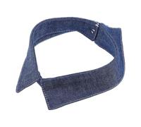 Healvian Col Amovible en Denim Femme Faux Col Chemisier Style Palais Mode Décoratif Accessoire Polyvalent pour Pulls et Blouses