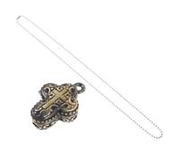 Healvian Collier De Croix De Boucle Magnétique Colliers Chaîne Pour Hommes Pendentif Collier Hommes Chaîne De Collier Pour Hommes Colliers Pour Hommes Chaîne Collier Hommes Cuivre