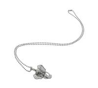 Healvian Collier Diffuseur Aromathérapie Éléphant Pierre de Lave Pendentif Ethnique avec Chaîne et Graine Essentielle pour Huiles Essentielles