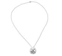 Healvian Collier Femme Disco Boule Facettes Lumineuse Alliage et Plastique Suspendre pour Soirées Dance Party et Nuitée Club Vintage Néon pour Ambiance Festive