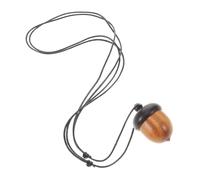 Healvian Collier Gland En Bois D’ébène à Pendentif à Vis │long Réglable│boîte Pilulier De Voyage│accessoire Suspendu Artisanal│présent Homme Femme│style Bohème Élégant