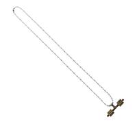 Healvian Collier Haltère De Zinc Avec Pendentif Décoration De Cou Pour Femme Et Homme
