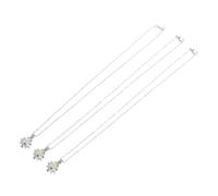 Healvian Collier Pendentif Lumineux en pour Femmes Motif Lotus Lot de 3 et Confortable Pendentif Chic pour Brille L'Obscurité