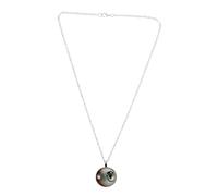 Healvian Collier Pendentif Oeil Verre Réaliste Gothique Halloween pour Homme Accessoire Original et Durable