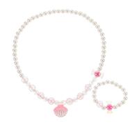 Healvian Collier Ras Cou Ras Cou Femme Perles avec Chaîne Arrière Parure Bijoux Femmes Simple pour et Fêtes Set pour