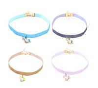 Healvian Collier Ras Du Cou Licorne 4 Pièces Pour Filles Et Femmes Bijoux Licorne Kawaii Pendentif Réglable