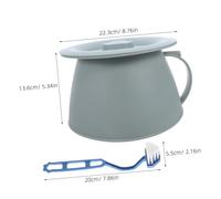 Healvian Commode Bucket With Lid Portable Urine Pan With Cleaning Brush Multifunctional Bedpan For Elderly Children Potty Training Odor Sealed And Easy To Clean