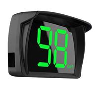 Healvian Compteur de Vitesse Numérique GPS pour Voiture Affichage Tête Haute Multifonction Écran Boîtier ABS et PC Noir Compatible Large Gamme de Véhicules Indicateur de Vitesse en