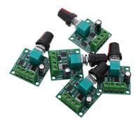 Healvian Contrôleur de Vitesse Pwm 18-12 V 2 A Régulateur de Tension Continue Réglable avec Bouton Module Interrupteur pour Moteur Électrique Basse Tension Lot de 5 Usage Industriel
